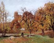 卡米耶毕沙罗 - Autumn Landscape, near Pontoise